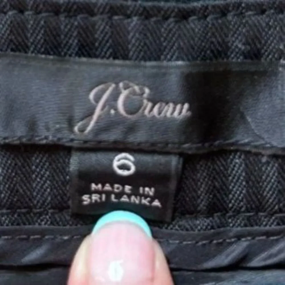 J. Crew Blackwatch Plaid Wool Blend Pants Sz 6